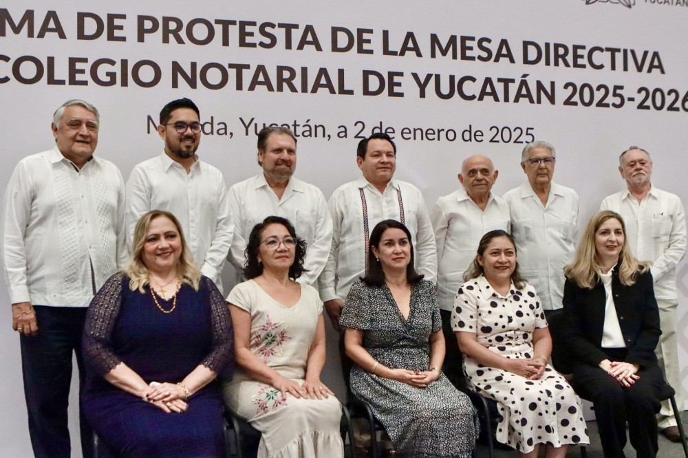 Toma protesta Mesa Directiva 2025-2026 del Colegio Notarial de Yucatán